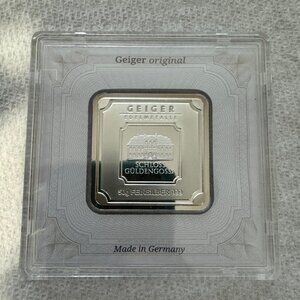 50 gram Silver Bar - Geiger Edelmetalle - .999 Fine Silver